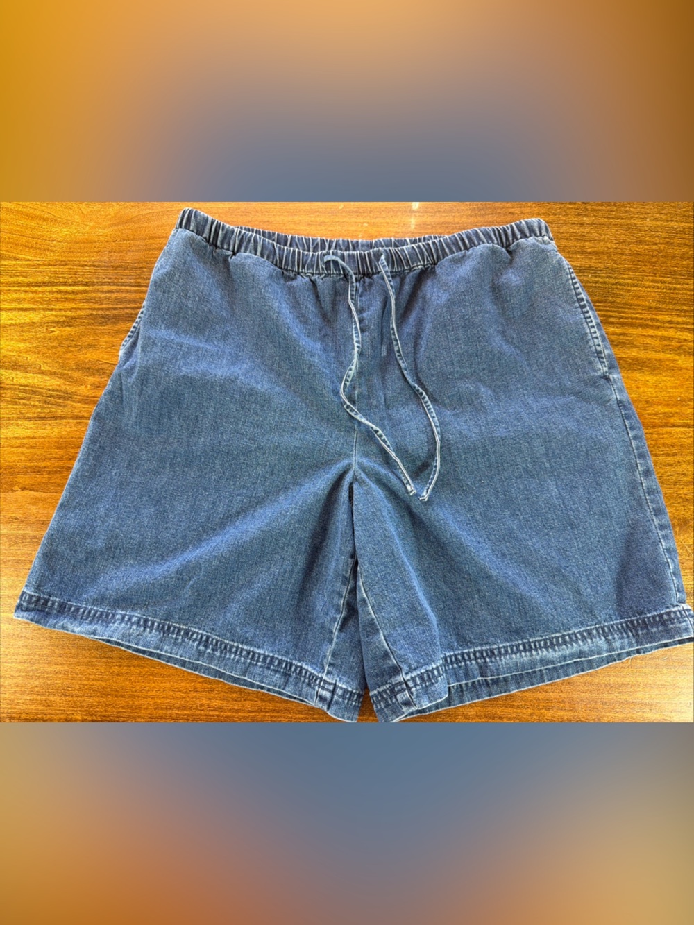 Orvis Women's Midwash Denim Drawstring Shorts - Blue